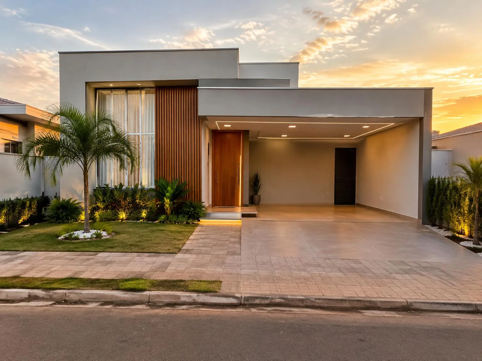 Casa térrea contemporânea no Alto Umuarama em Uberlândia, foto 1 de 3